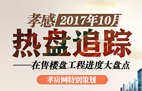 2017年孝感10月新房成交1626套