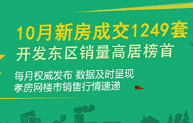 2019年孝感8月新房成交1138套